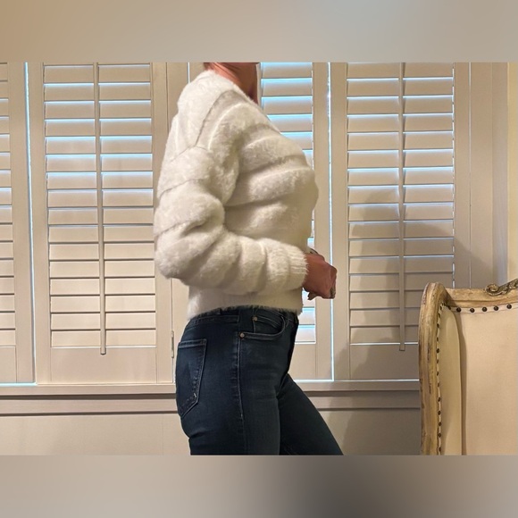 Milly fuzzy stripes snow bunny sweater - Picture 5 of 15
